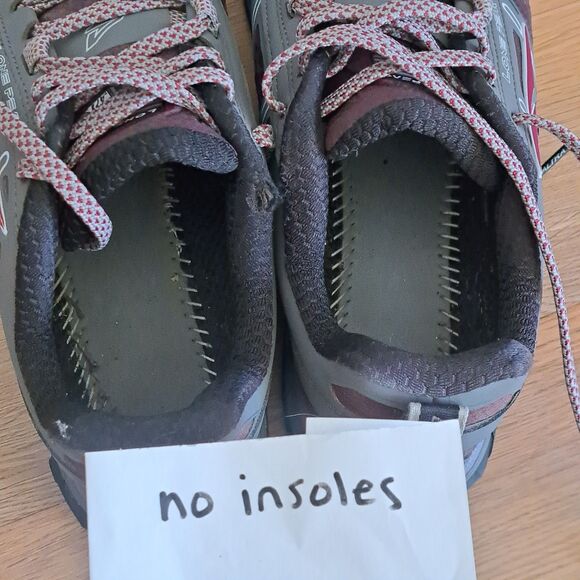 Altra Women’s 8 Lone Peak 4 Trail Running Shoes Gray Purple Hiking Sneakers - Picture 7 of 12